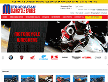 Tablet Screenshot of motorcyclewreckers.com